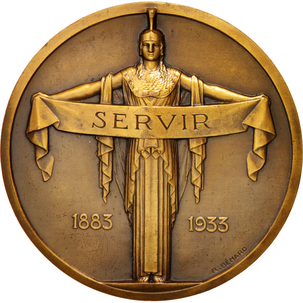 France, Medal, French Third Republic, 1933, Benard, AU(55-58), Bronze
