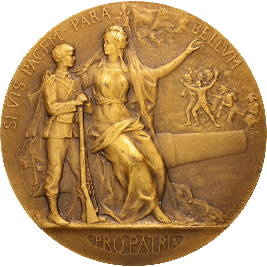 Frankreich, Medal, French Third Republic, Politics, Society, War, Grandhomme