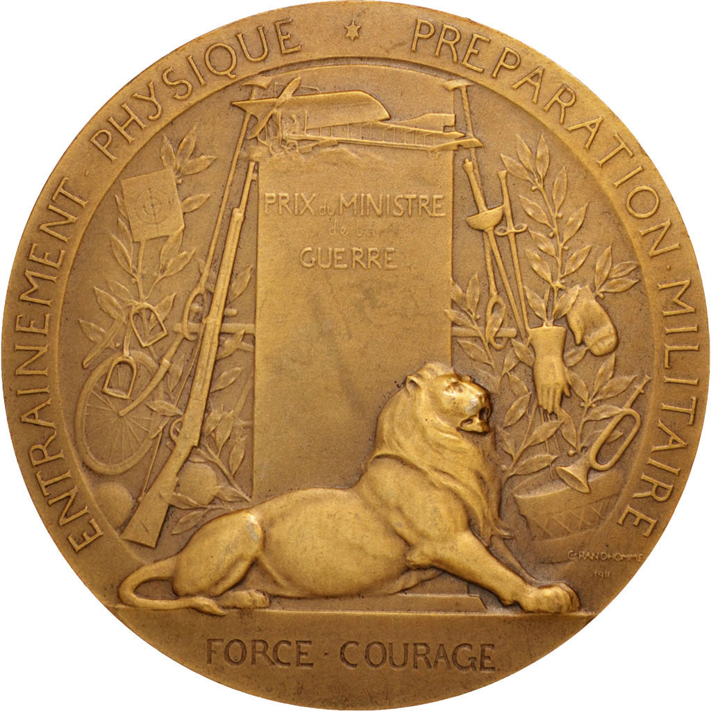 Frankreich, Medal, French Third Republic, Politics, Society, War, Grandhomme