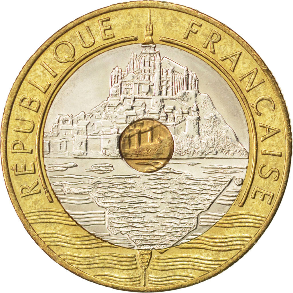 Vème République, 20 Francs Mont Saint-Michel, 1995, KM 1008 