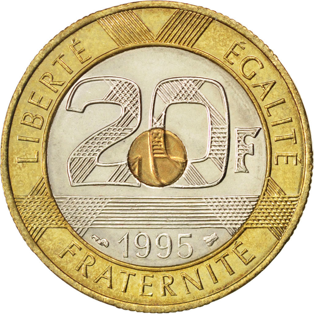 Vème République, 20 Francs Mont Saint-Michel, 1995, KM 1008 
