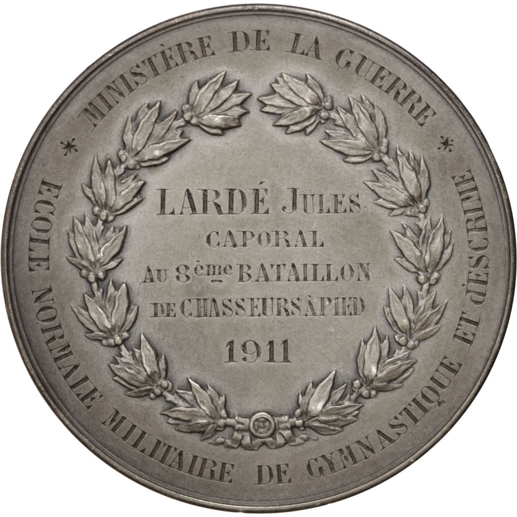 France, Medal, French Third Republic, Politics, Society, War, 1911, Barre, SUP