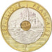 Coin, France, Mont Saint Michel, 20 Francs, 2000, MS(63), Tri-Metallic