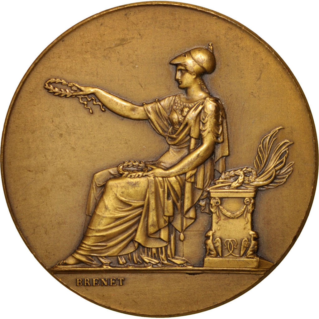 Frankreich, Medal, French Third Republic, Politics, Society, War, 1936, Brenet