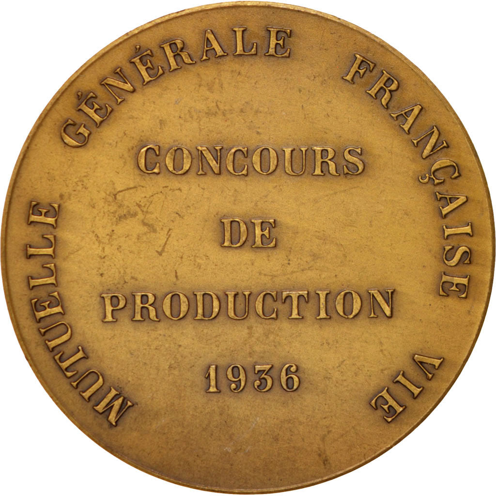 Frankreich, Medal, French Third Republic, Politics, Society, War, 1936, Brenet
