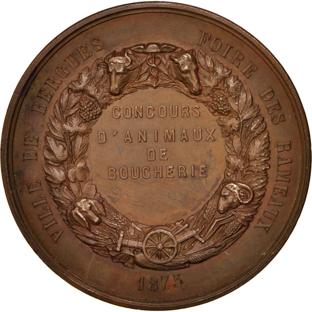 FRANCE, Business & industry, French Third Republic, Medal, 1873, AU(50-53),...