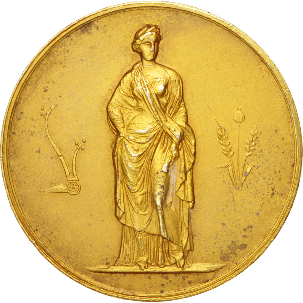 France, Medal, French Third Republic, Business & industry, AU(50-53), Vermeil
