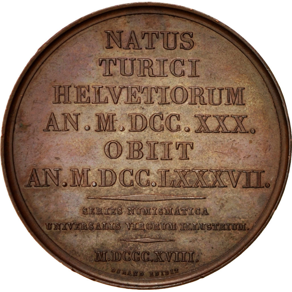 FRANCE, History, Louis XVIII, Medal, 1818, AU(55-58), Bronze, 41, 37.90