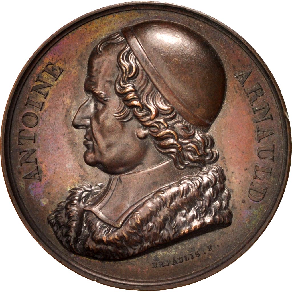 Francja, Medal, Ludwik XVIII, Historia, 1817, Depaulis, AU(55-58), Bronze