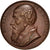 Francja, Medal, Ludwik XVIII, Historia, 1817, Caunois, AU(50-53), Bronze