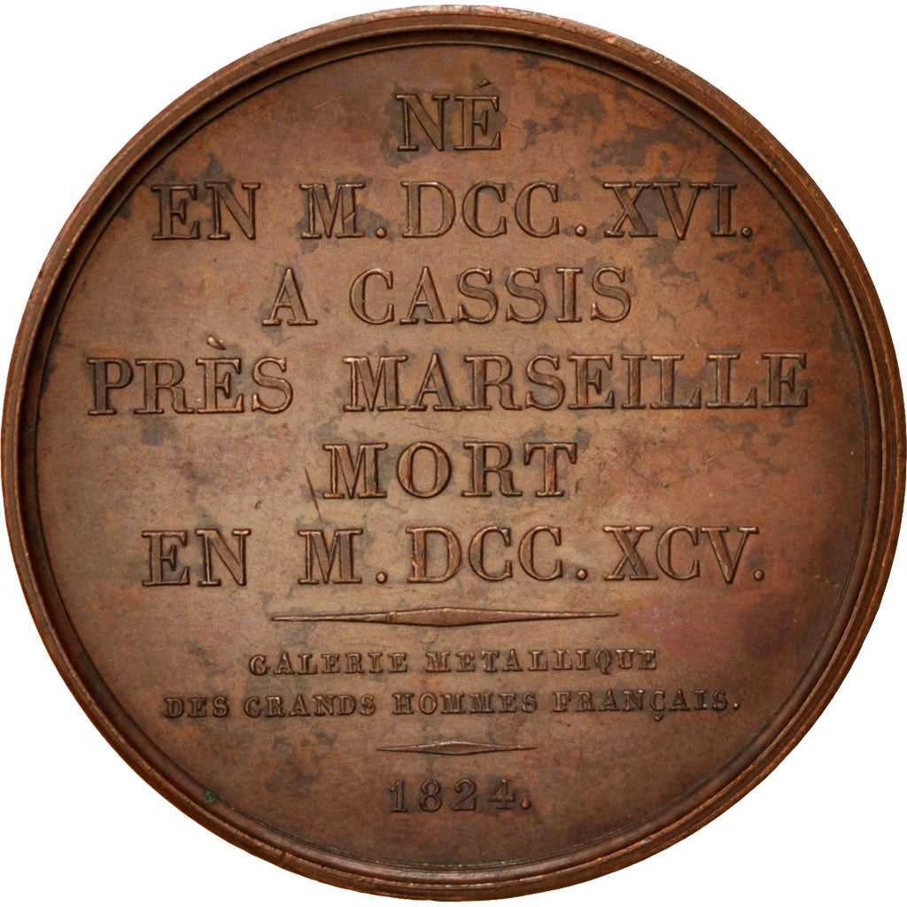Frankreich, Medal, Louis XVIII, Religions & beliefs, 1824, Gatteaux, SS+, Bronze