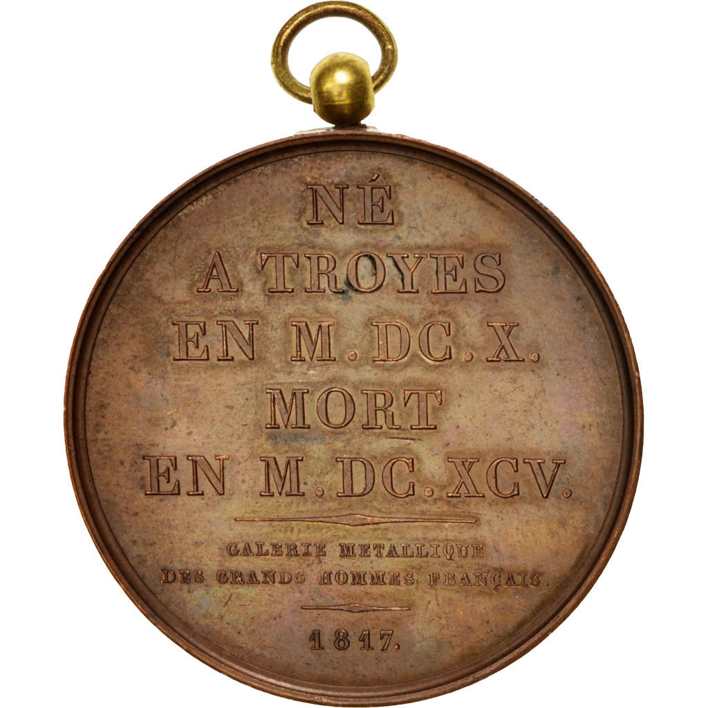 France, Medal, Louis XVIII, Arts & Culture, 1817, Domard, AU(55-58), Bronze