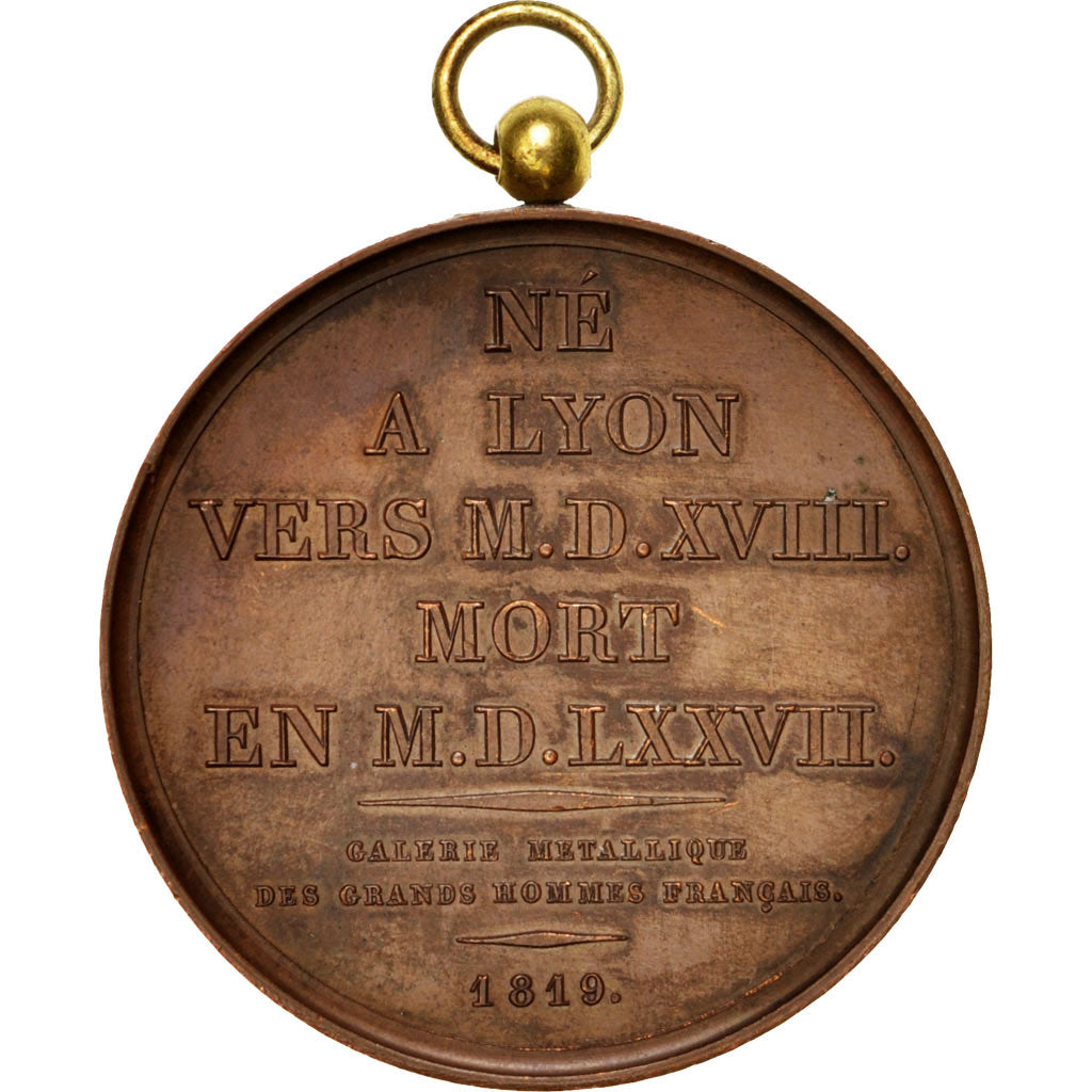 Francia, Medal, Louis XVIII, History, 1819, Gatteaux, SPL-, Bronzo