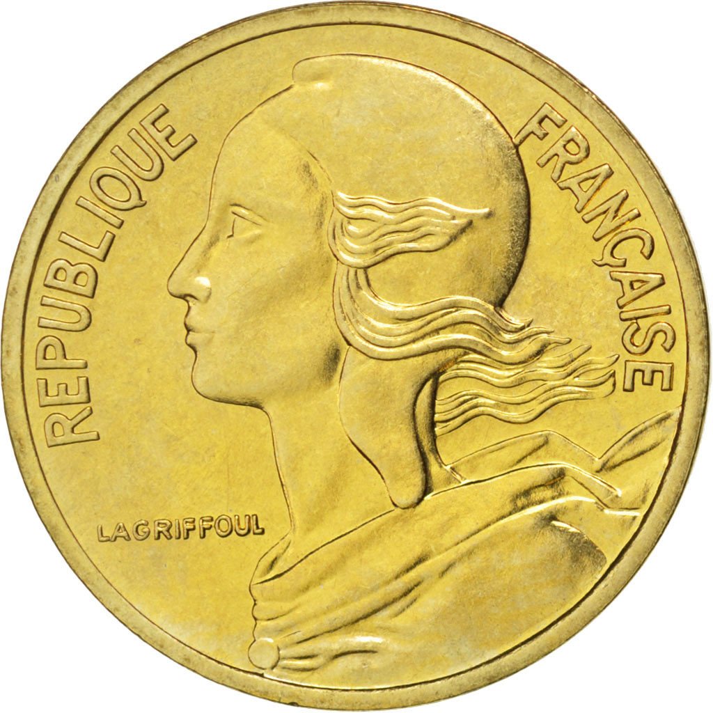 FRANCE, Marianne, 5 Centimes, 1977, Paris, KM #933, MS(63), Aluminum-Bronze,...