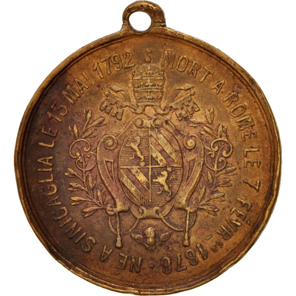 Francia, Medal, French Third Republic, Religions & beliefs, 1878, BB, Rame