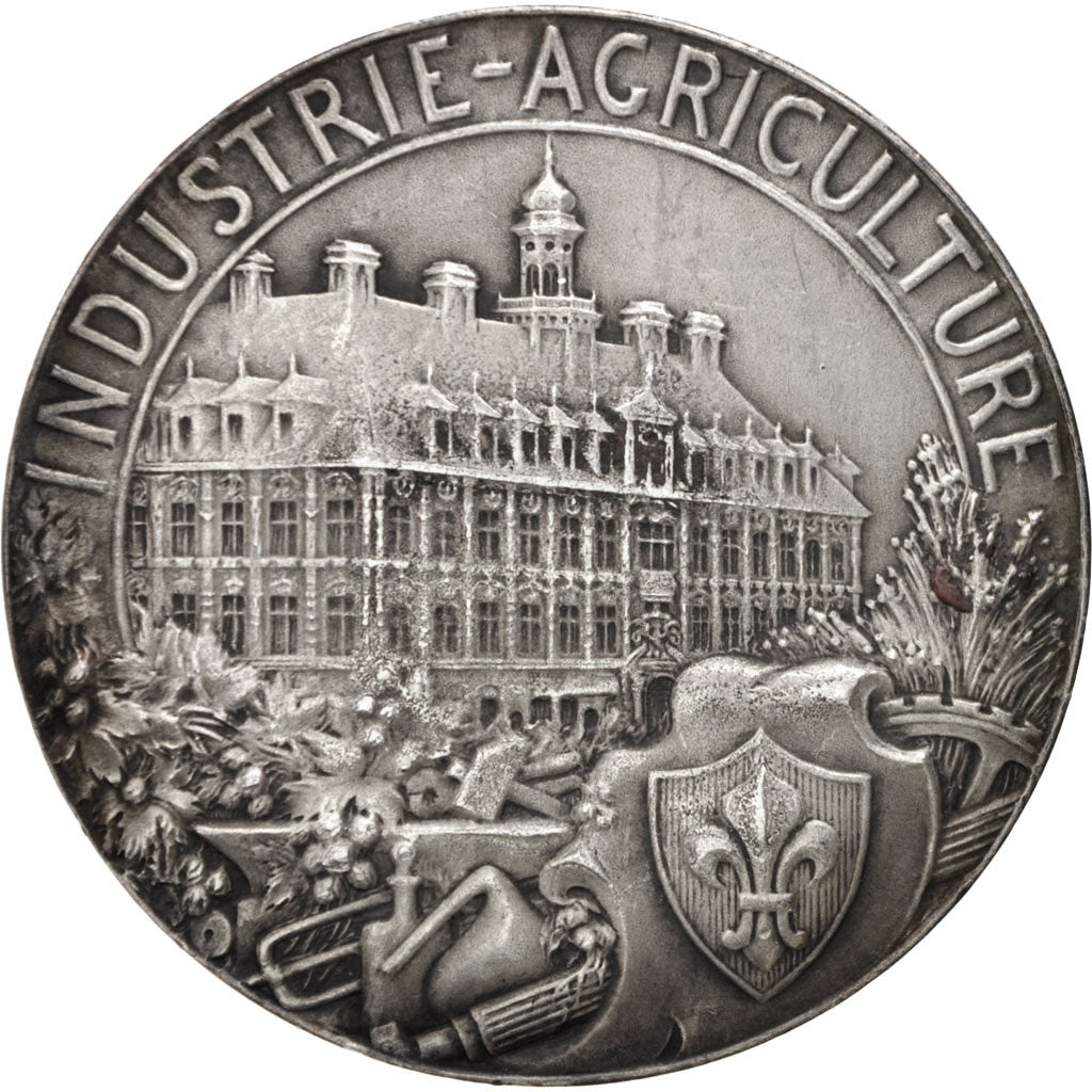 Francia, Medal, French Third Republic, Business & industry, Lefebvre, BB, Arg...