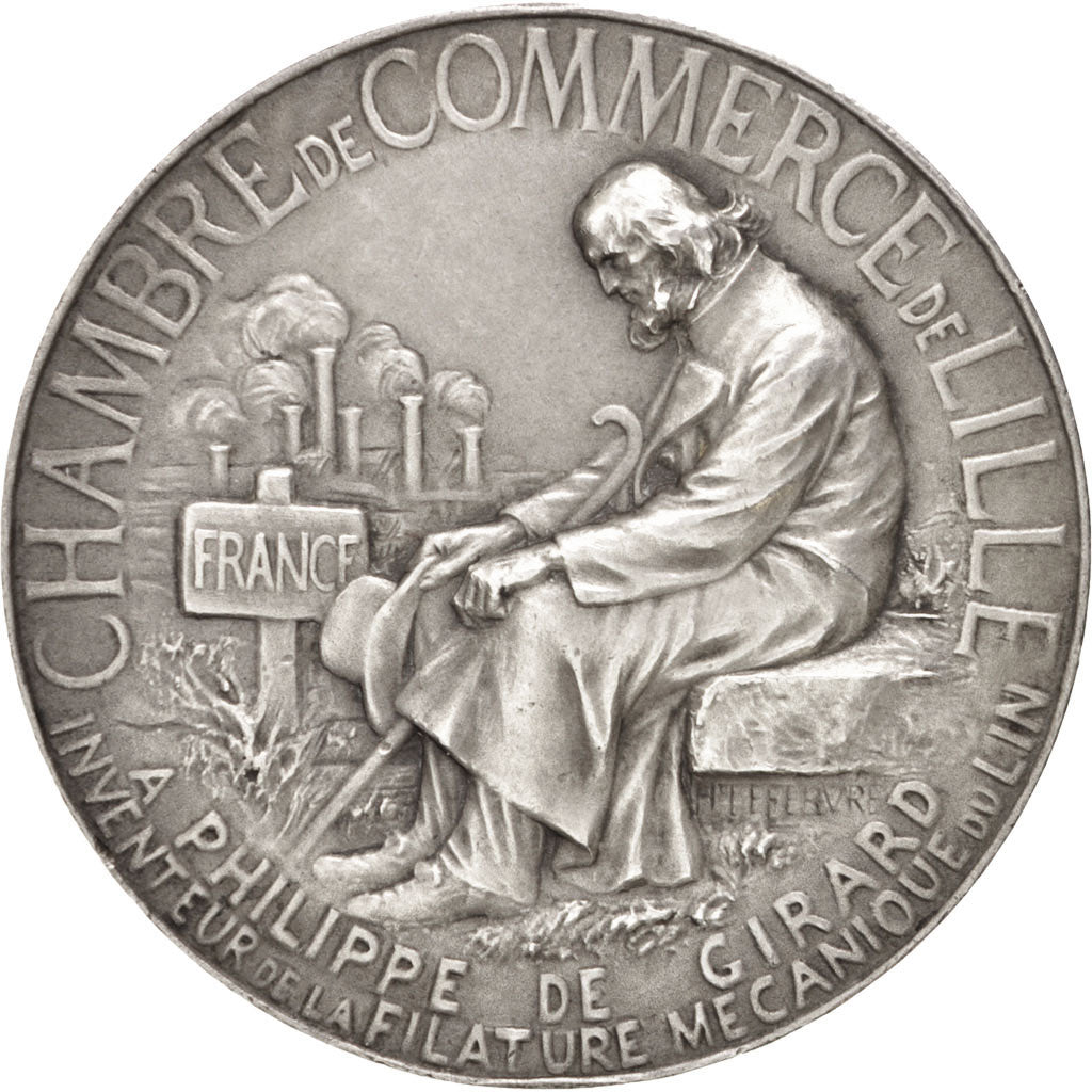 France, Medal, French Third Republic, Business & industry, Lefebvre, AU(50-53)