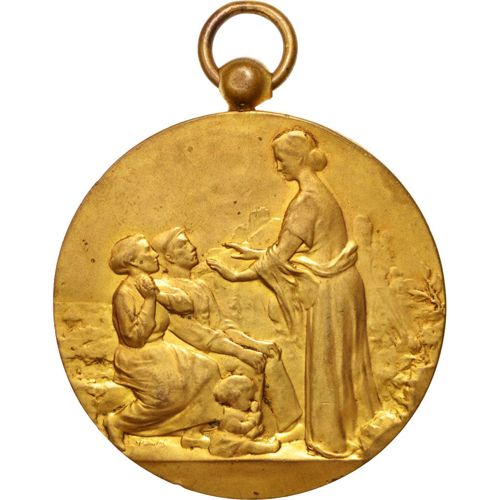Frankreich, Medal, French Third Republic, Politics, Society, War, SS, Bronze