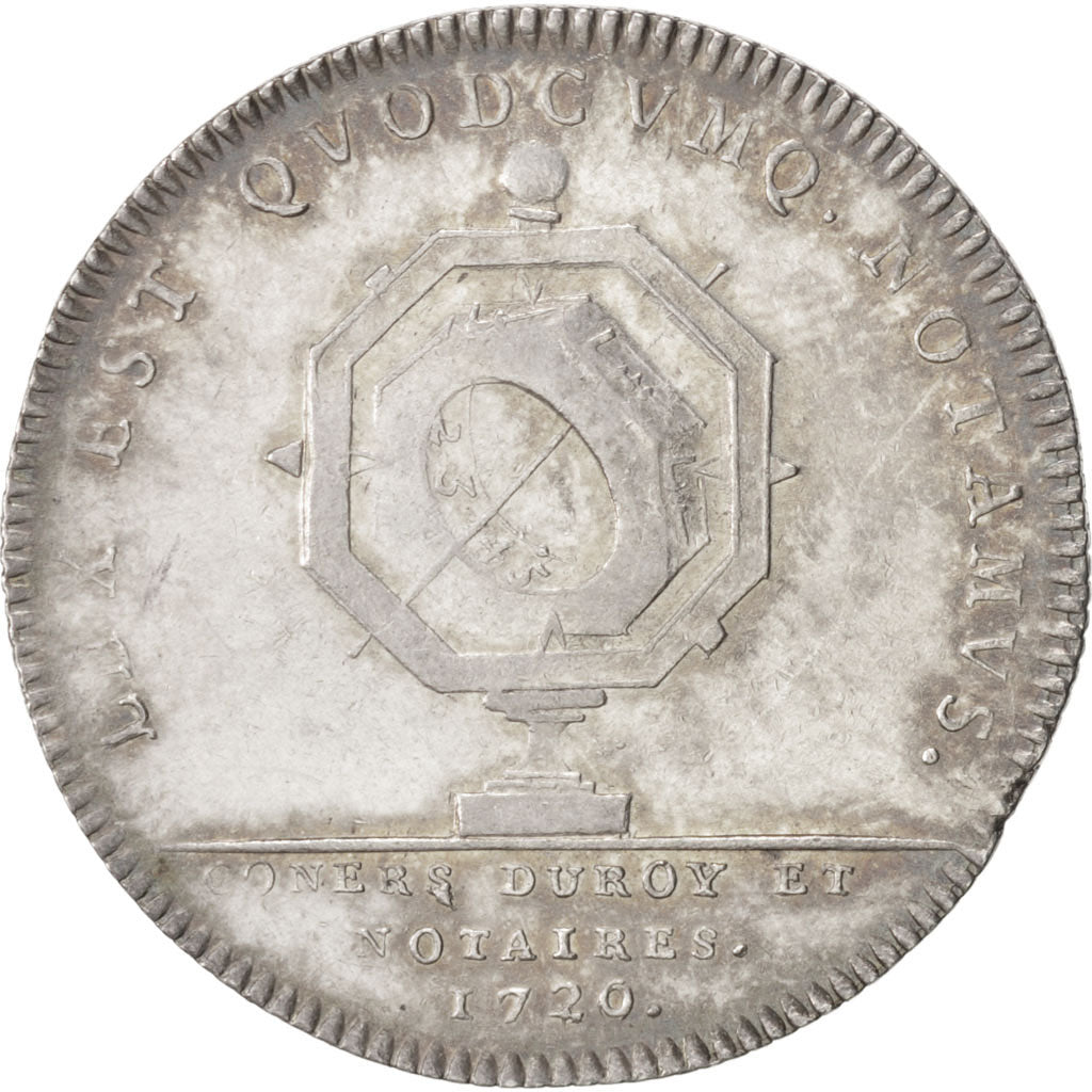 Francia, Token, Notary, 1720, BB, Argento, Lerouge:298