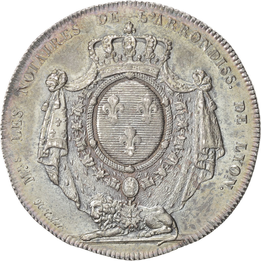 Francja, Token, Notariusz, 1805, Tiolier, AU(55-58), Srebro, Lerouge:170