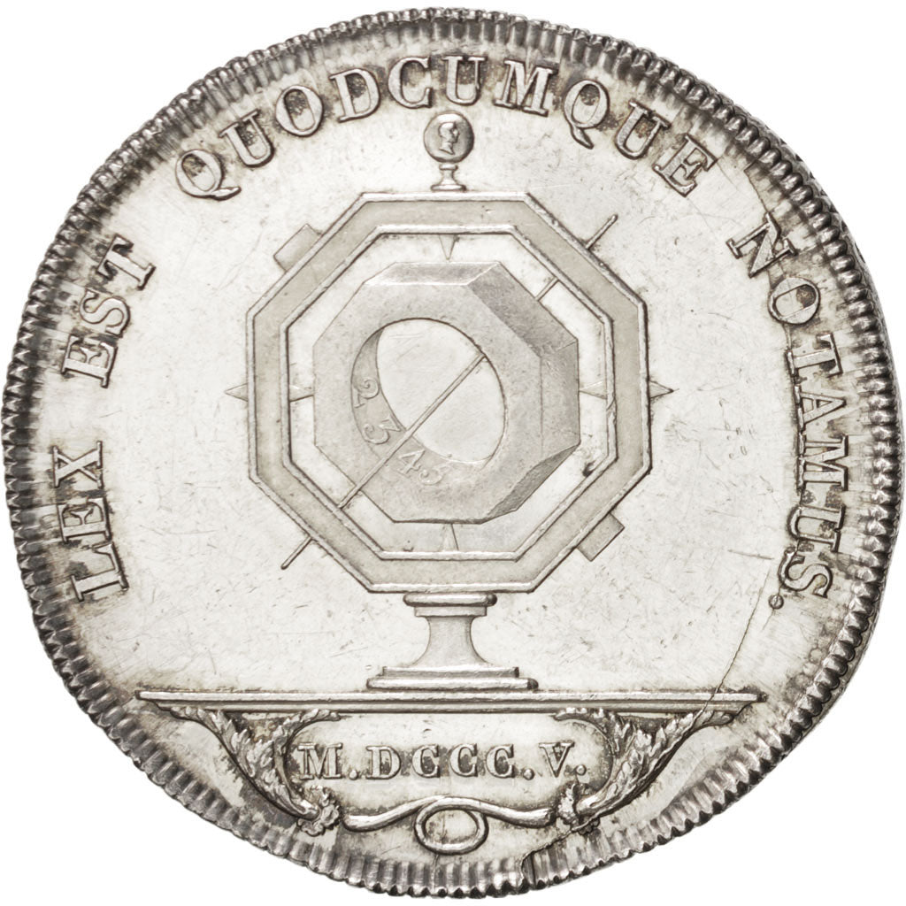 France, Notary, Token, 1805, AU(55-58), Silver, 31, Lerouge #168, 11.70
