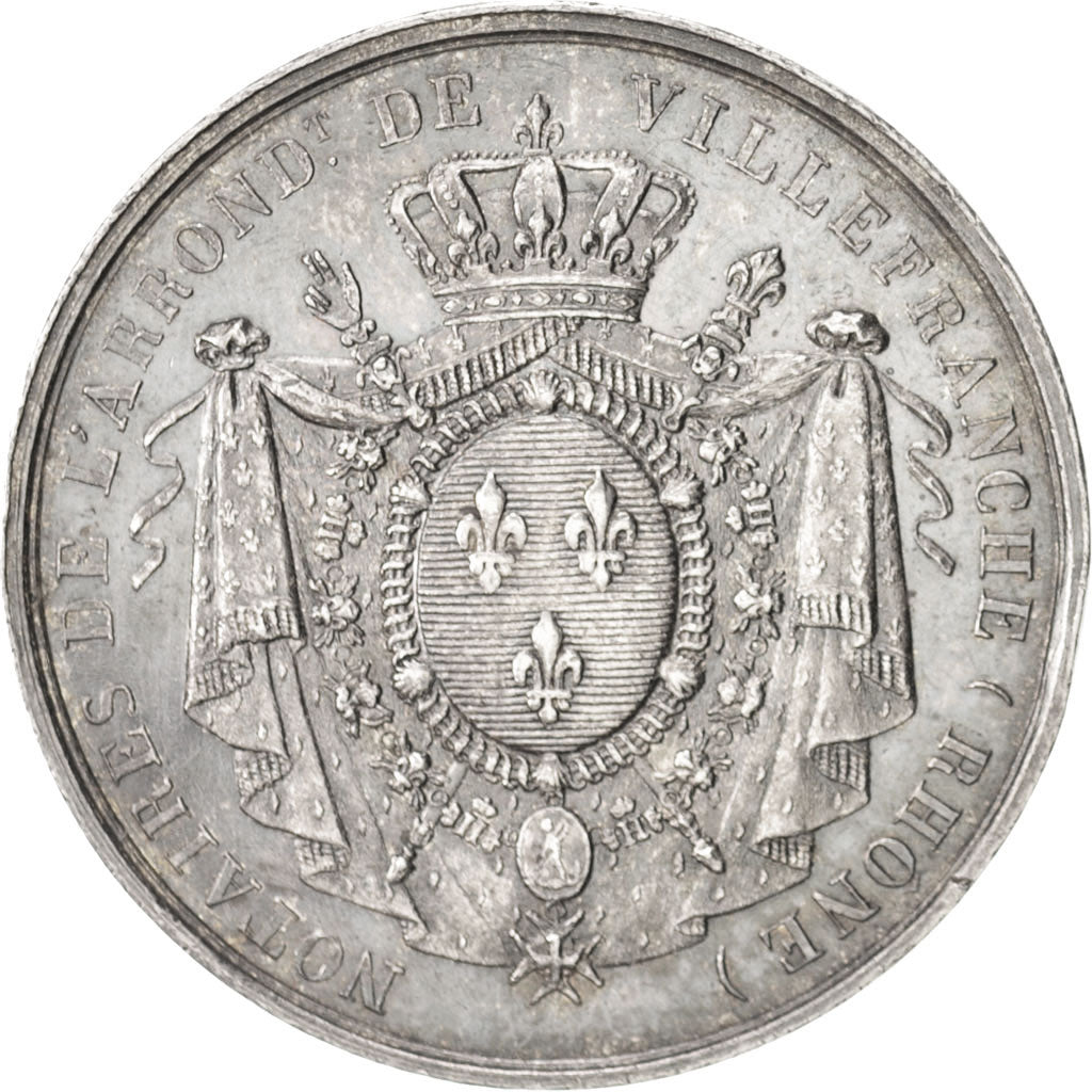 Francia, Token, Notary, 1825, SPL, Argento, 30, Lerouge:437