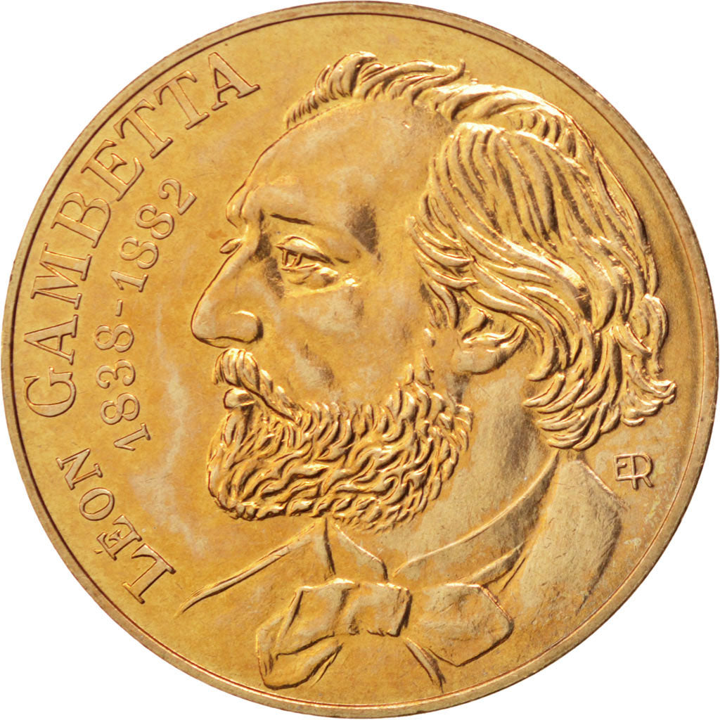 FRANCE, Gambetta, 10 Francs, 1982, KM #950, MS(63), Nickel-Bronze, 26, Gadoury..