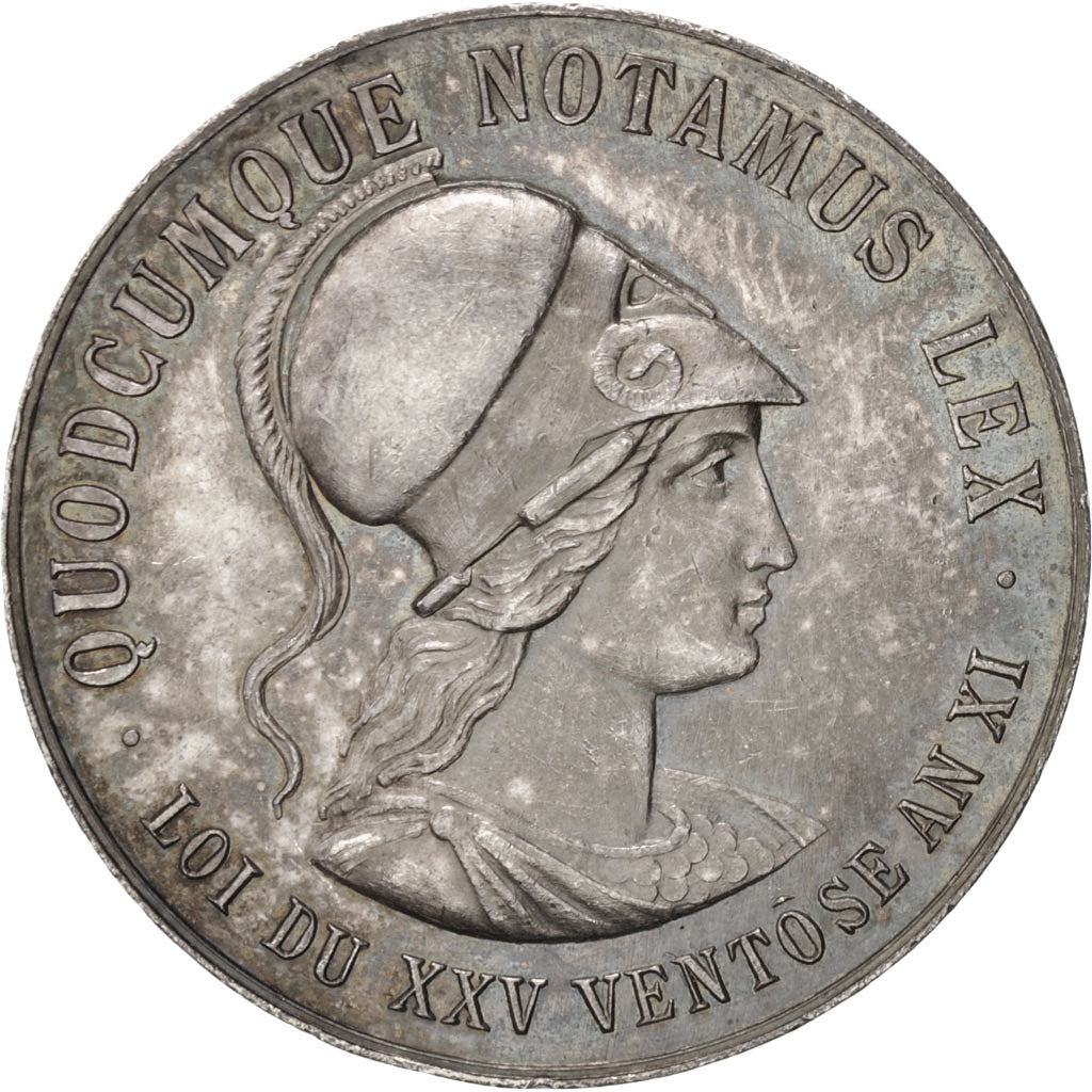 France, Token, Notary, AU(55-58), Silver, Lerouge:202