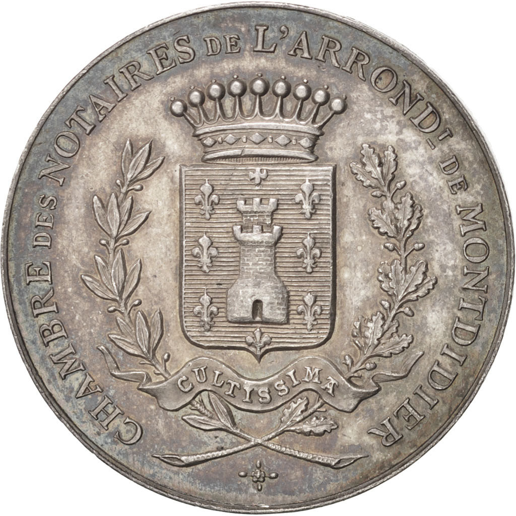 France, Token, Notary, AU(55-58), Silver, Lerouge:202