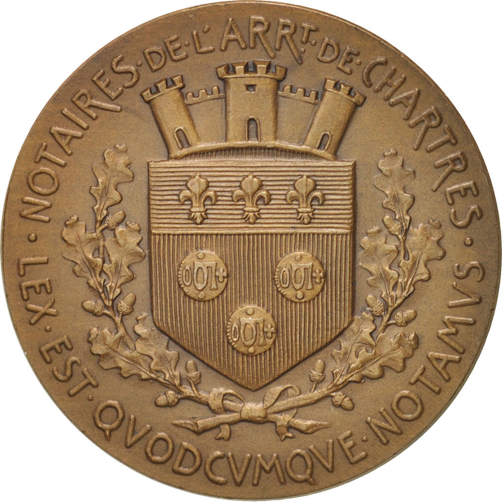 France, Notary, Token, AU(50-53), Dupuis.D, Bronze, 31, Lerouge #78, 13.30