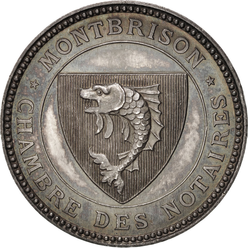 France, Token, Notary, 1876, MS(63), Silver, Lerouge:200
