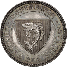 France, Token, Notary, 1876, MS(63), Silver, Lerouge:200