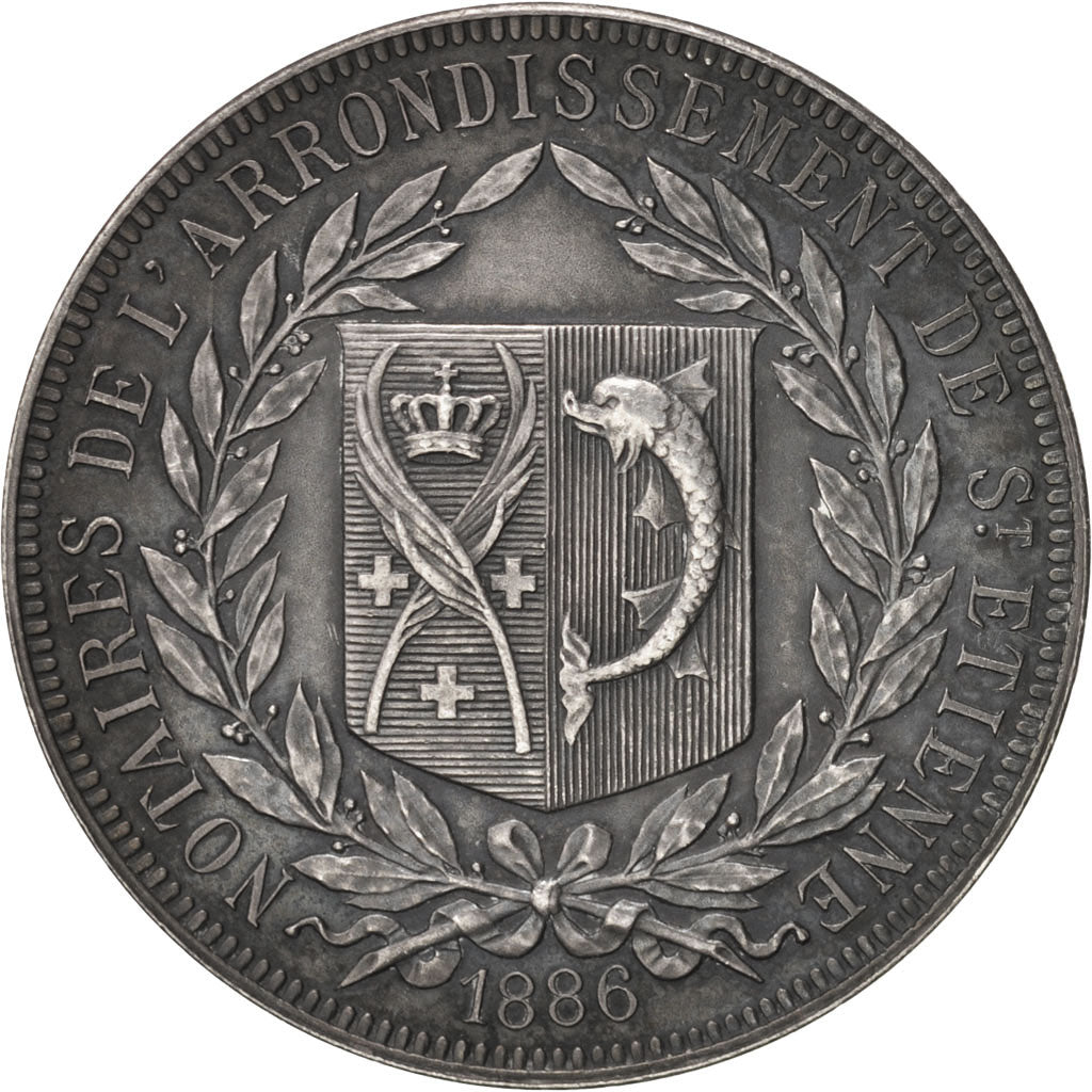 France, Token, Notary, AU(55-58), Silver, Lerouge:368