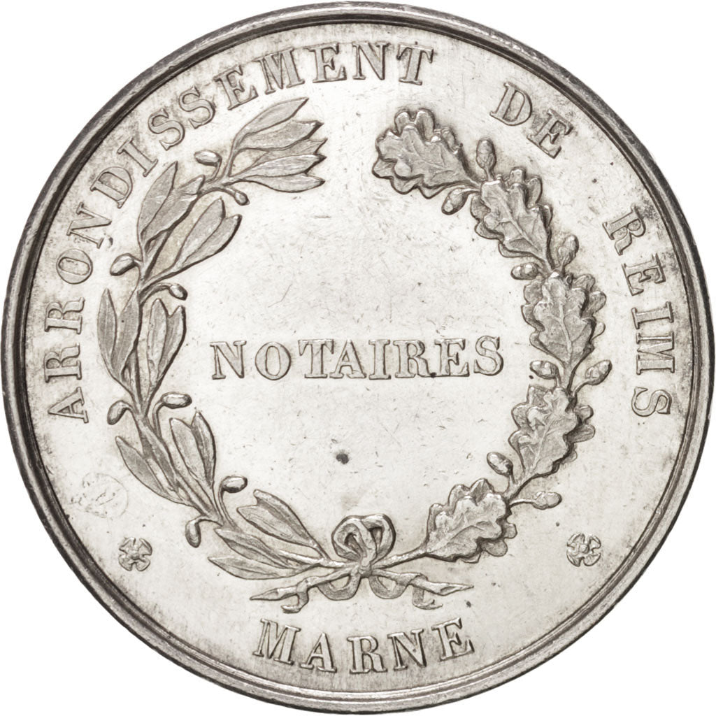 France, Token, Notary, 1824, AU(55-58), Silver, Lerouge:343