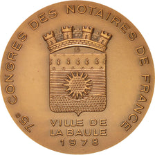 France, Notary, Token, 1978, MS(60-62), Bronze, 36, 23.30