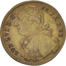 France, Royal, Token, 1791, EF(40-45), Copper, 27, 4.70