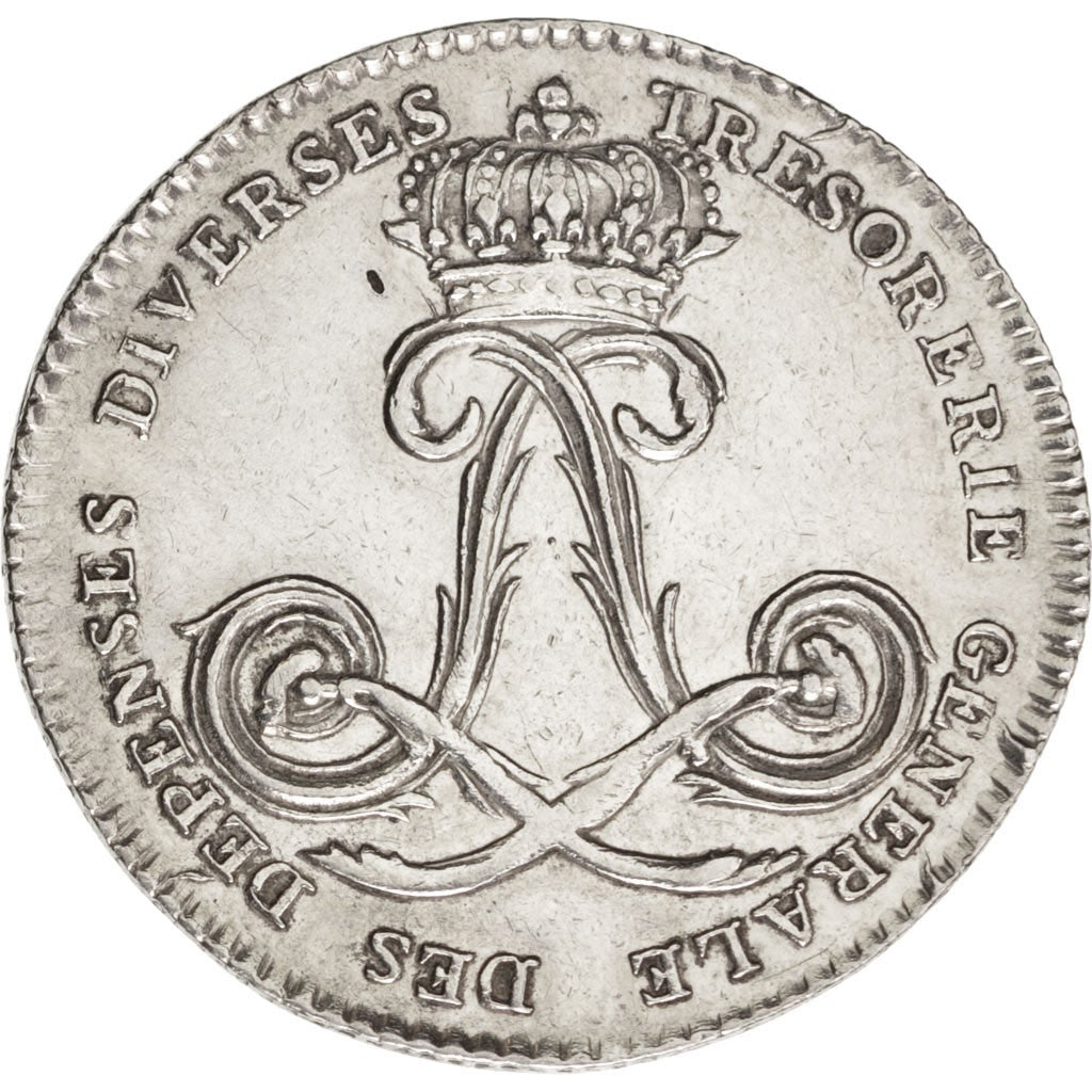 France, Royal, Token, AU(55-58), Silver, 28, Feuardent #2906, 7.40