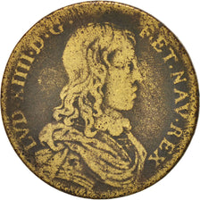France, Royal, Token, VF(20-25), Brass, 27, 7.00