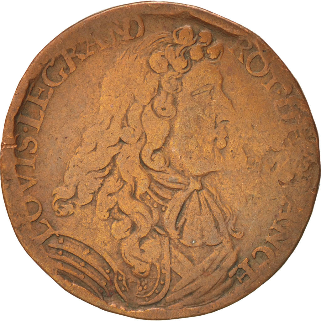 France, Token, Royal, EF(40-45), Copper, Feuardent:12690