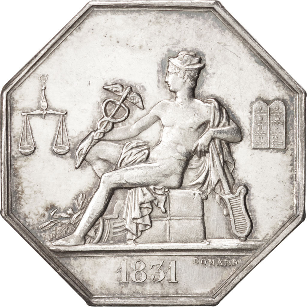 France, Token, Trades, 1831, Domard, AU(55-58), Silver