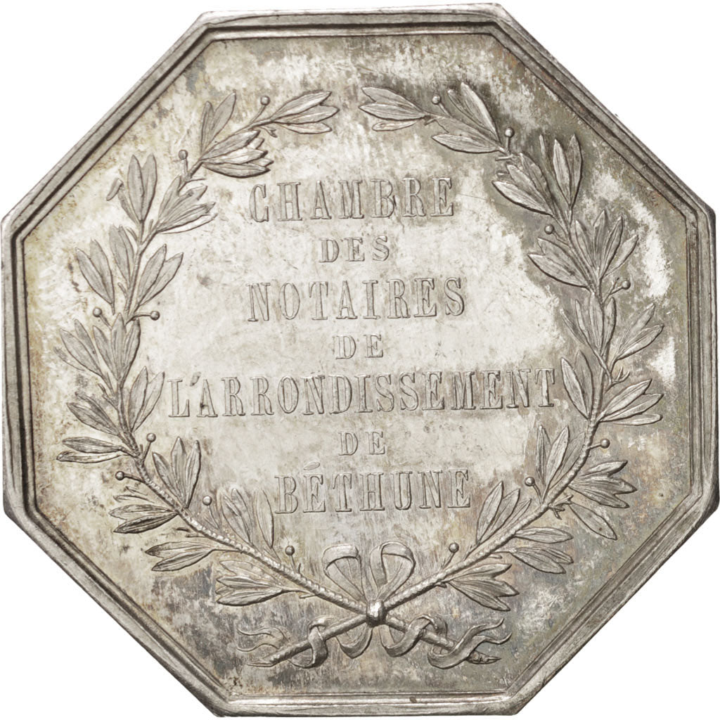 France, Token, Notary, AU(55-58), Silver, Lerouge:45