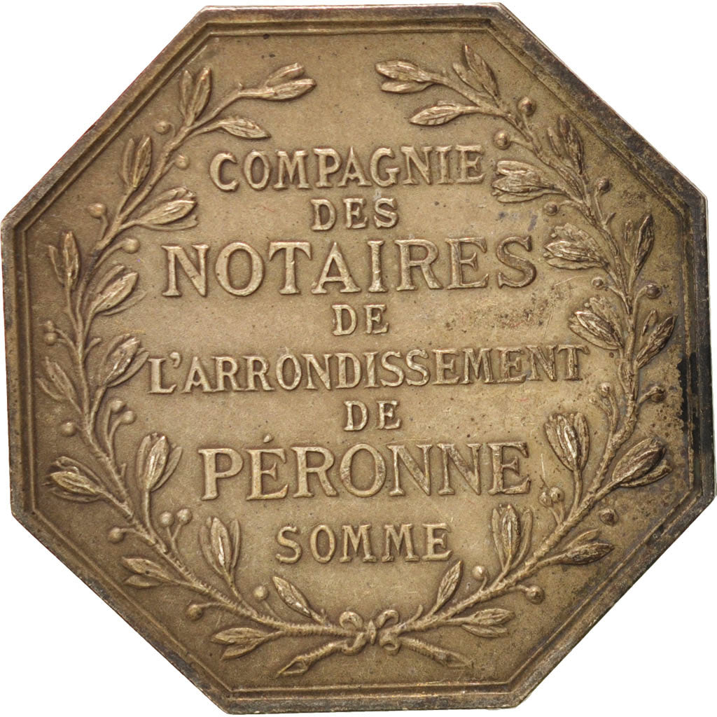 Francia, Token, Notary, 1858, BB+, Argento, Lerouge:326