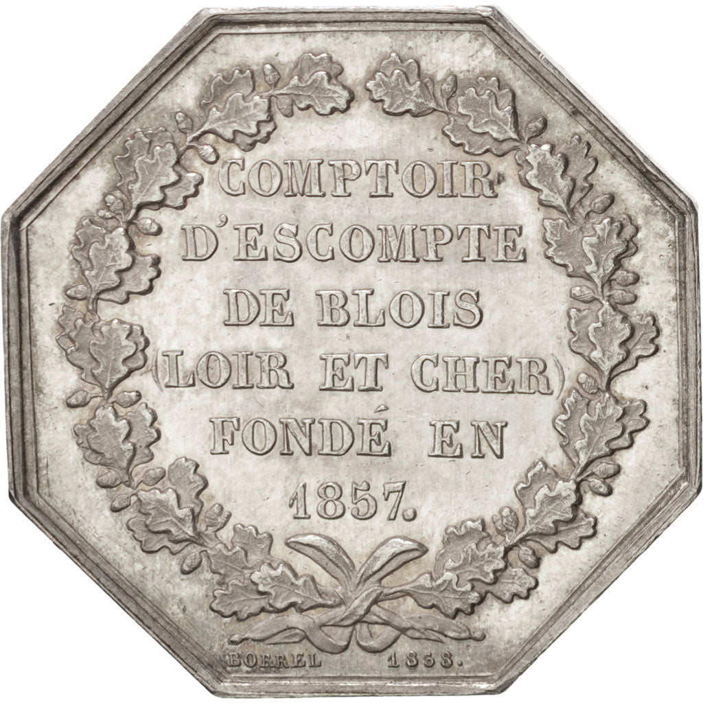 France, Token, Bank, Domard, AU(55-58), Silver