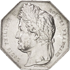 Francia, Token, Bank, 1836, Caqué, MBC, Plata