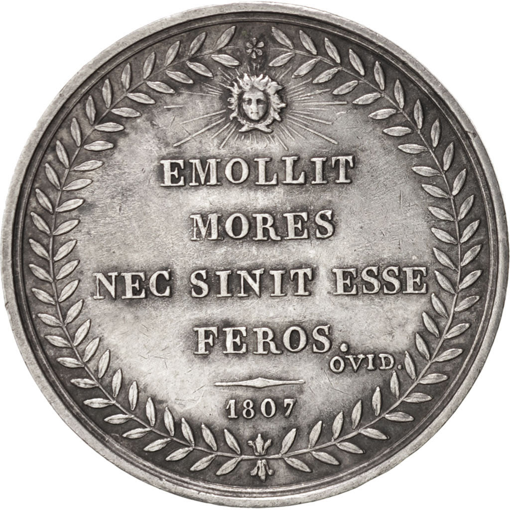 France, Token, Instruction and Education, 1807, AU(55-58), Silver
