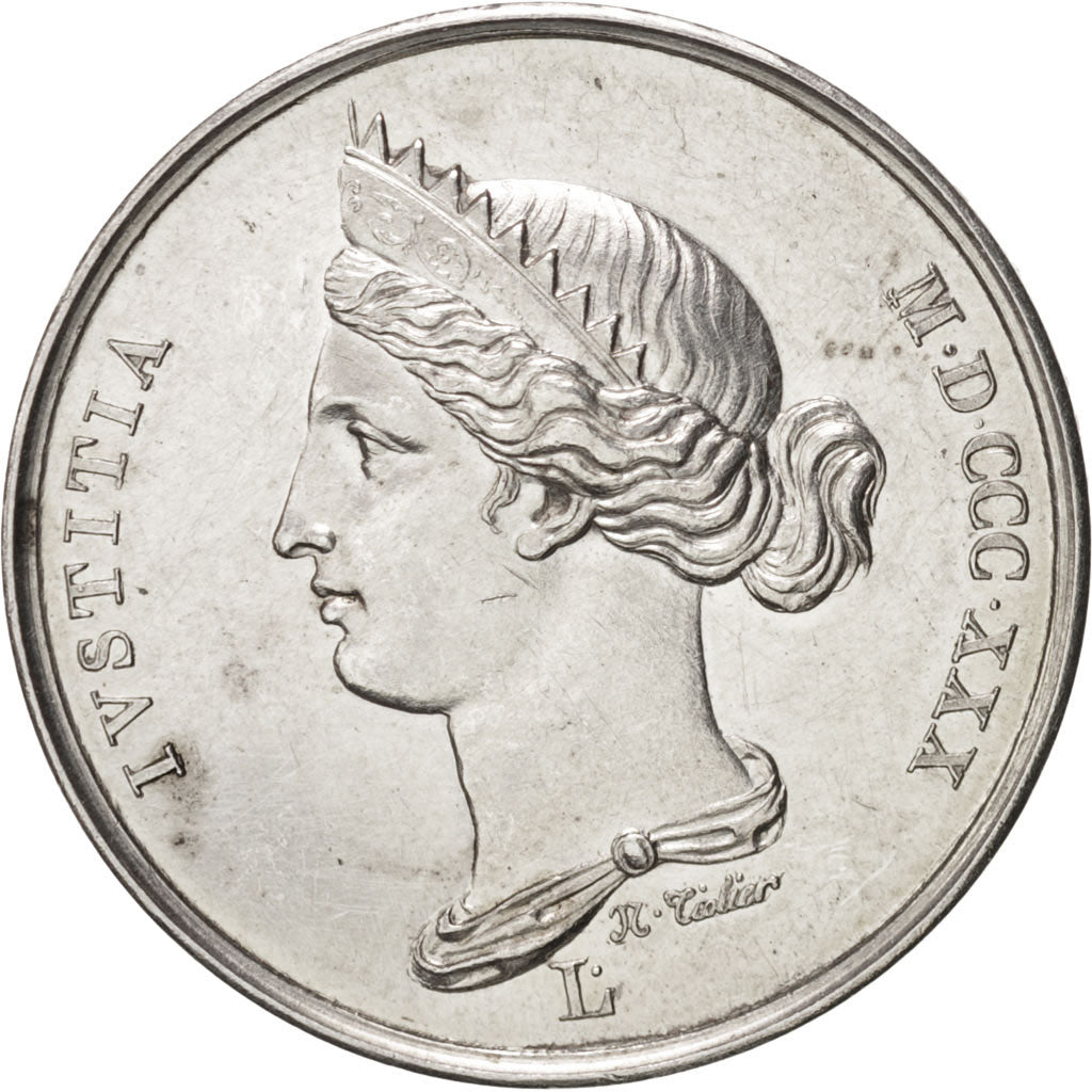 Francja, Token, Wymiar sprawiedliwości, 1830, MS(60-62), Srebro