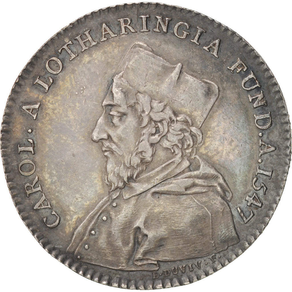 France, Instruction and Education, Token, 1756, AU(50-53), Duvivier, Silver,...