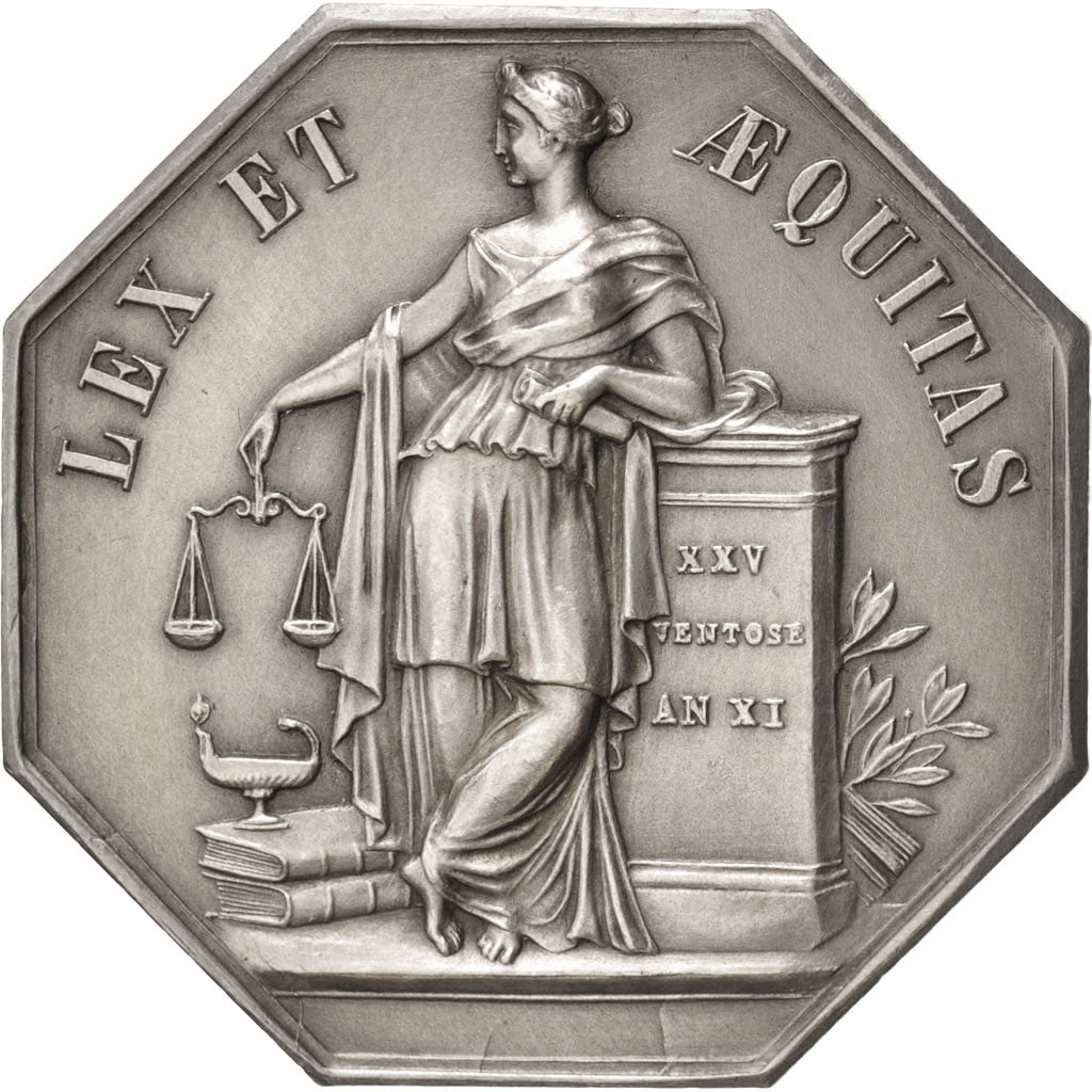 Frankreich, Token, Notary, VZ, Silber, Lerouge:161