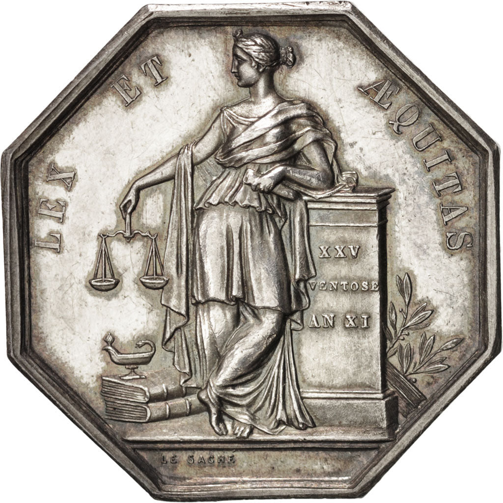 Francia, Token, Notary, EBC+, Plata, Lerouge:69a.