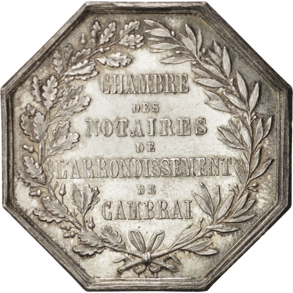 Francja, Token, Notariusz, MS(60-62), Srebro, Lerouge:69a.